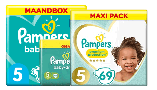 Pampers maat 5 aanbiedingen: tot -75% -