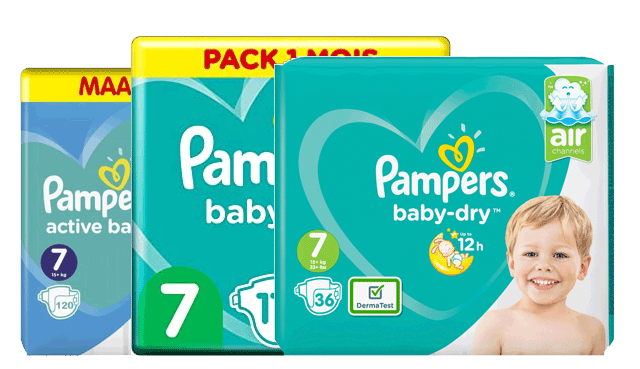 Pampers maat 7